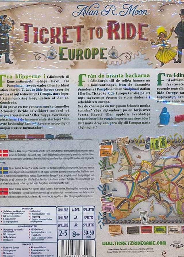 Produktbild 2 för Ticket to ride Europe (SE/NO/DK)