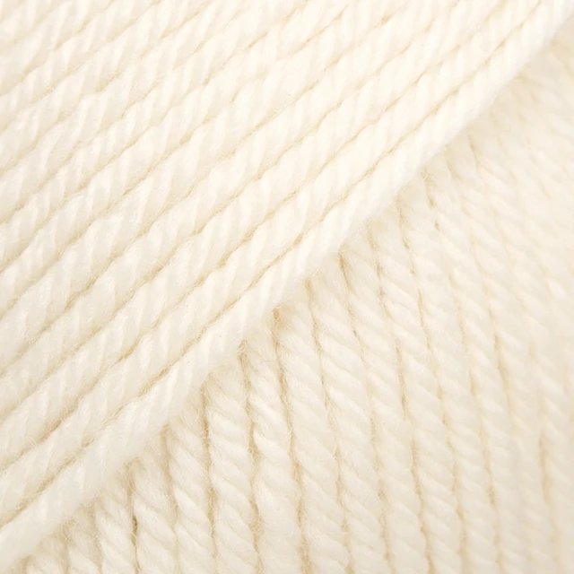 Daisy Uni Colour Ullgarn 50 g off white (01) Drops