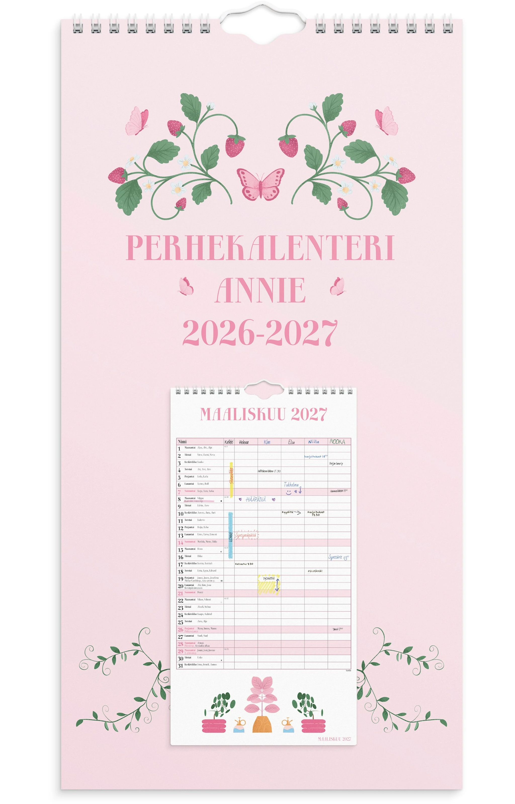 Tuotekuva ille Perhekalenteri 26/27 Annie Burde