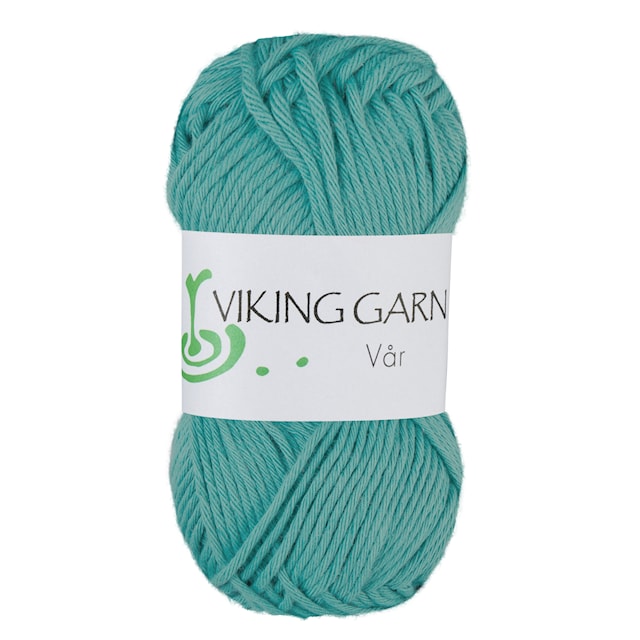 Vår Puuvillalanka 50 g turkoosi Viking Garn