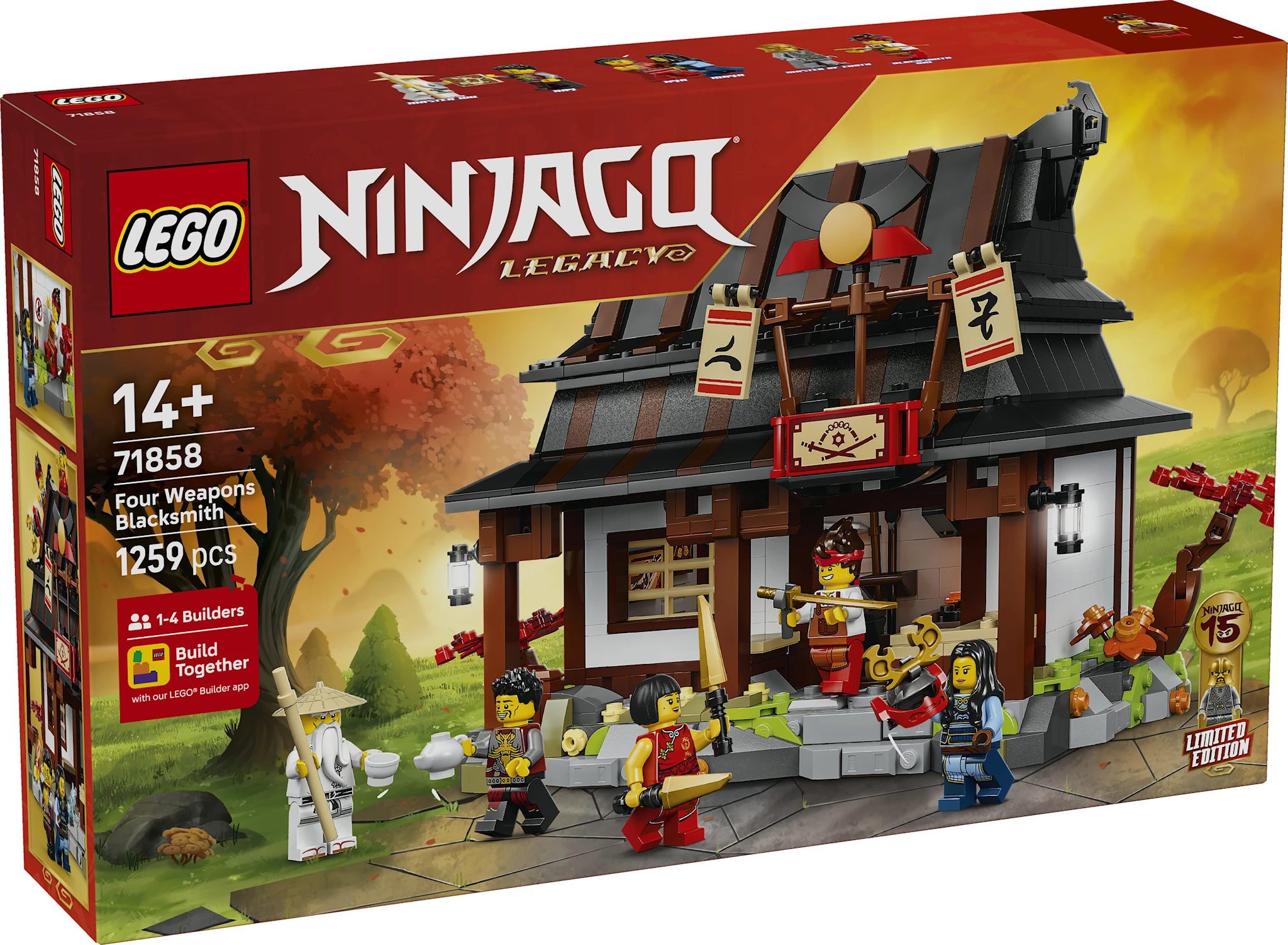 Tuotekuva ille Neljä aseseppää – 15-vuotisjuhlamalli LEGO® Ninjago (71858)