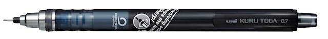 Stiftpenna Kuru Toga 0,7 Grå, Uni-Ball
