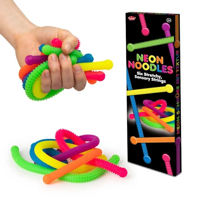 Neonuudelien fidget lelu 6-pack