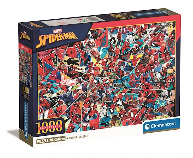 Pussel CB Impossible Spider-Man 1000 bitar, Clementoni