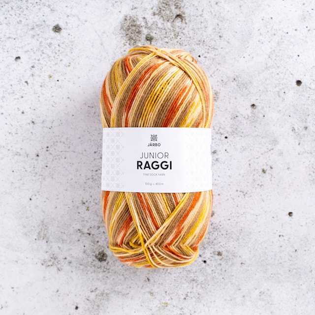 Produktbilde 1 for Junior Raggi Garn Ullmiks 100 g Paprika Parade (68449) Järbo