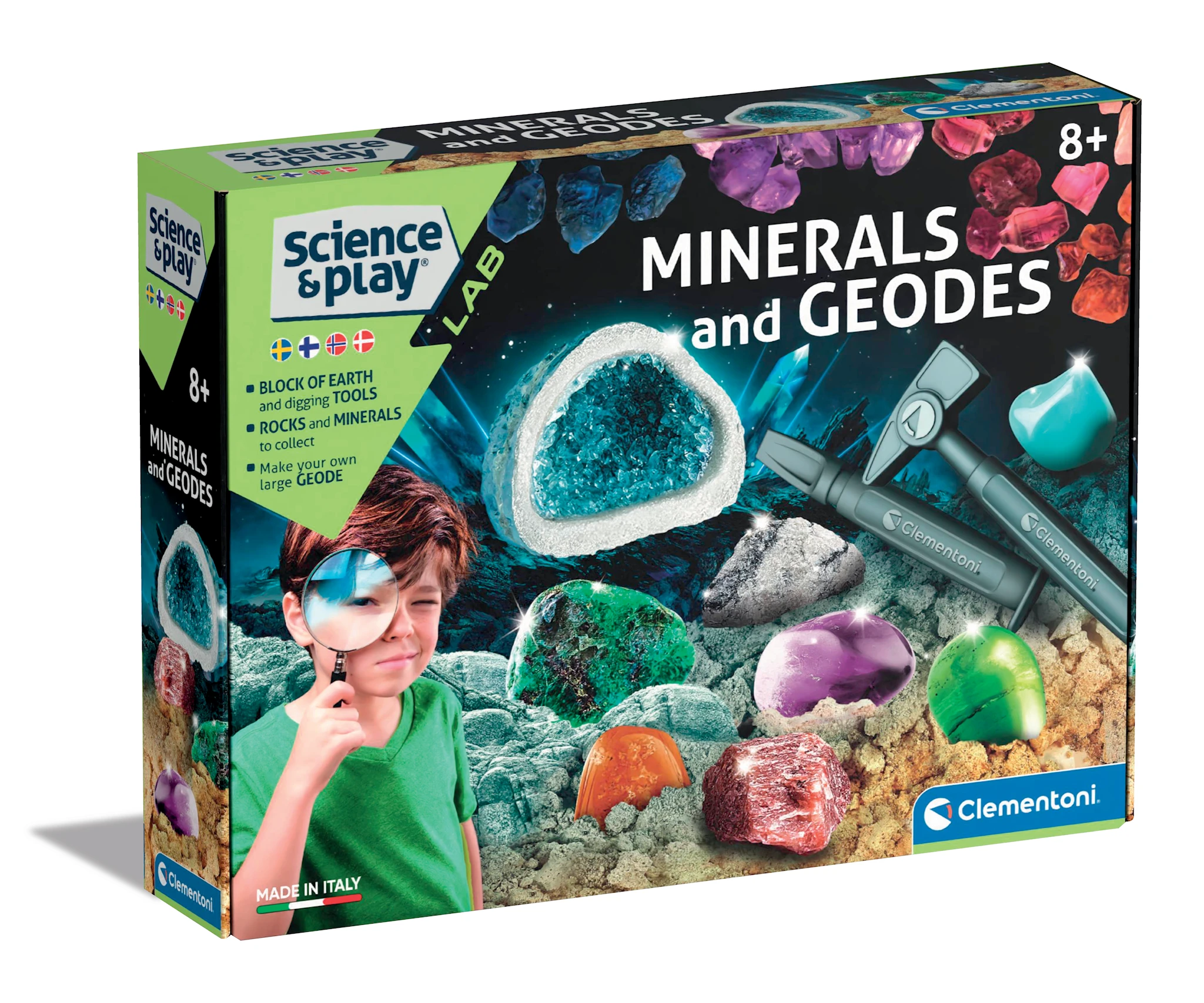 Produktbild för Minerals and Geodes (Nordic) Clementoni