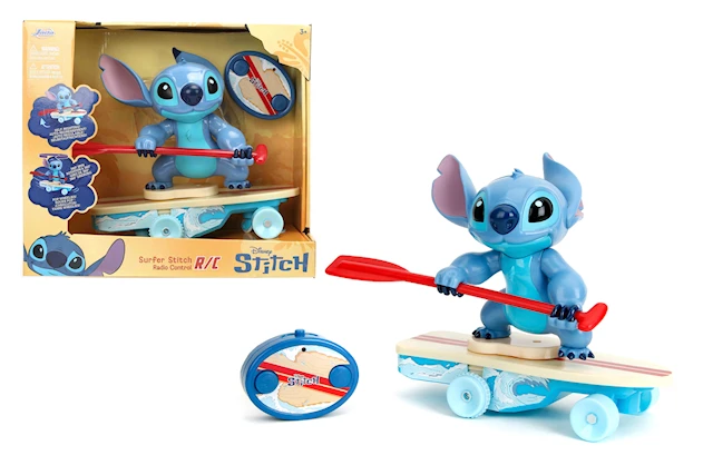 Disney Radio-ohjattava Surffari Stitch, 25 cm