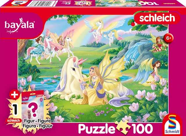 Pussel Enhörnings magi med Schleich Bayala häst 100 bitar Schmidt