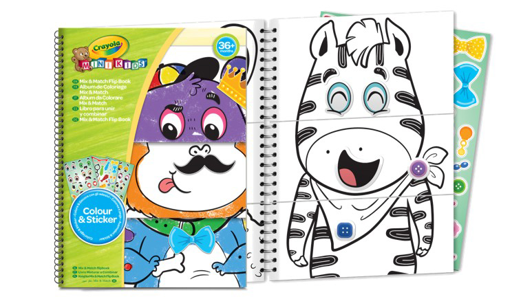 Mini Kidstoday Feel Mix & Match Flip Book Crayola