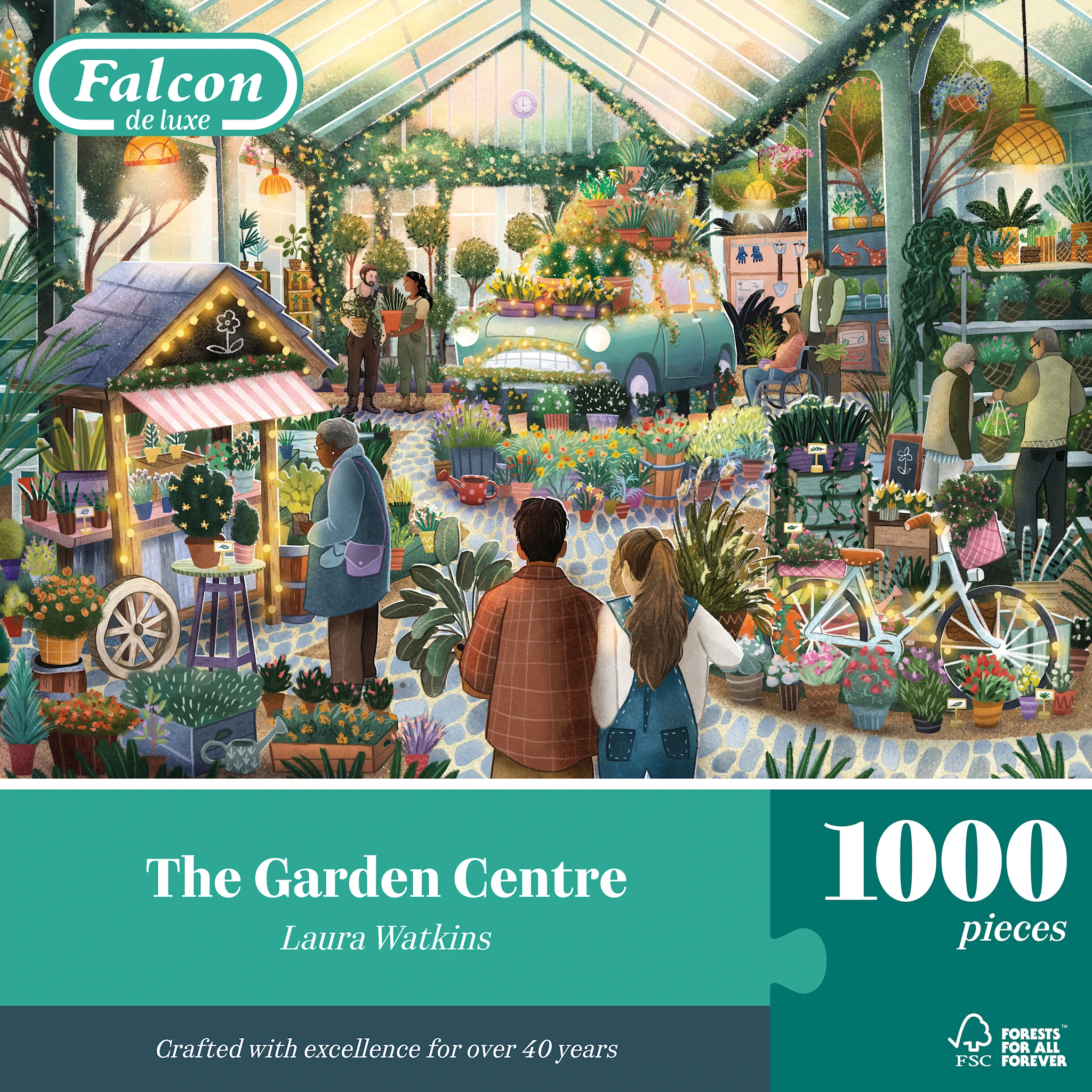 Produktbild för Pussel The Garden Centre 1000 bitar, Falcon
