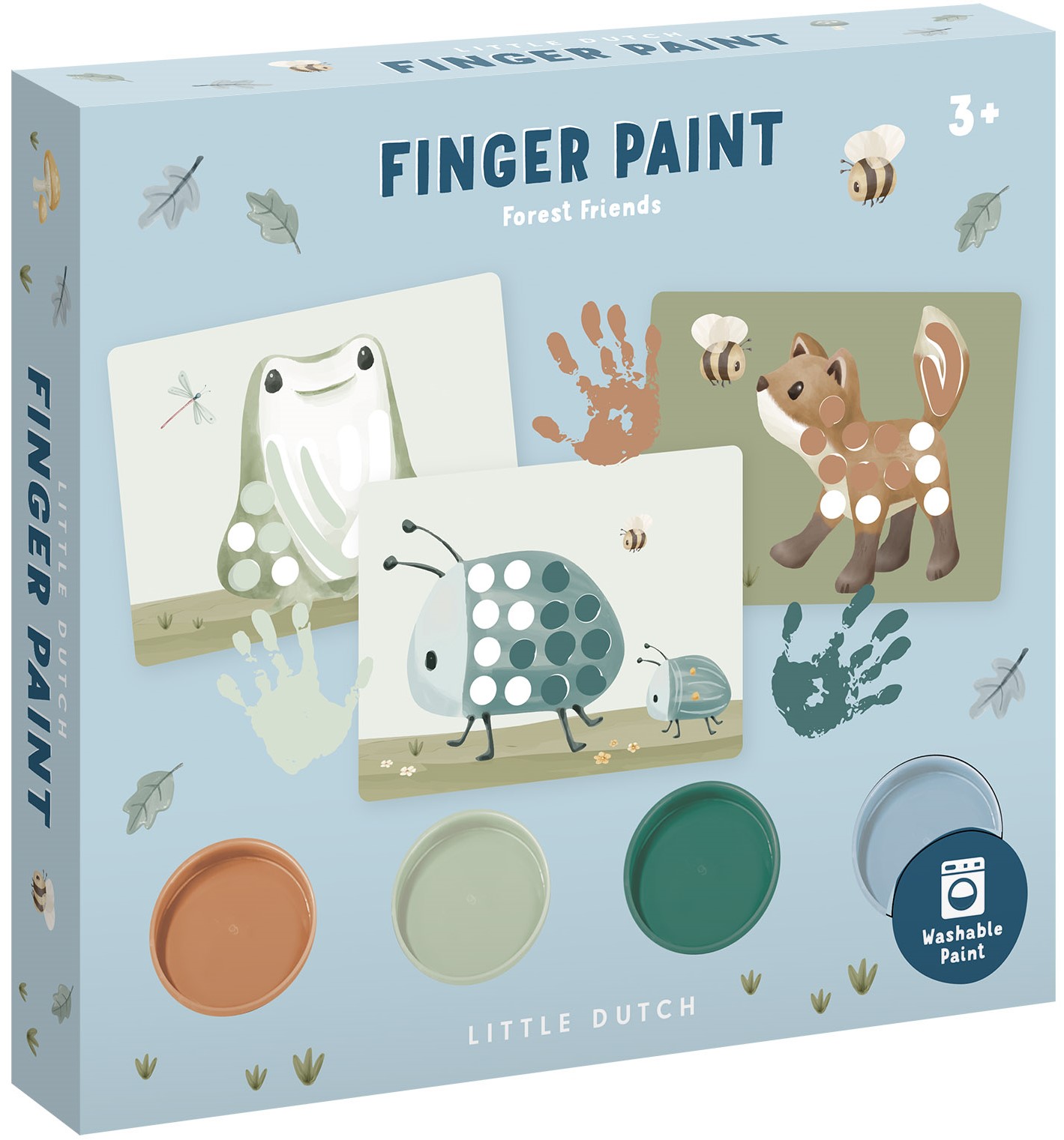 Fingerfärg Forest Friends 4-pack Little Dutch