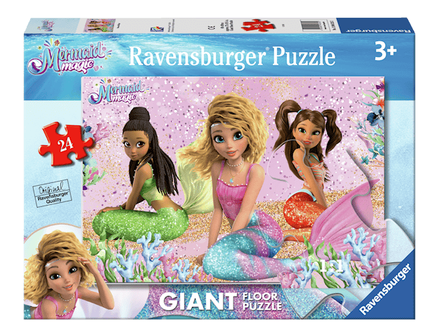 Tuotekuva 1 - Mermaid Magic Giant Lattiapalapeli 24 palaa Ravensburger