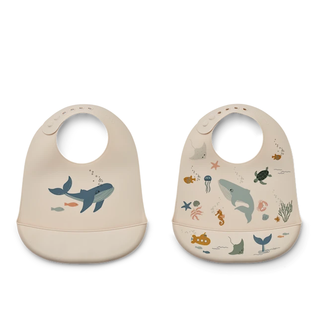 Tilda Bib -meriolento/Sandy 2-Pack Liewood