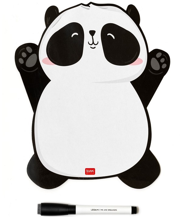Magnetisk Whiteboard Tavla Panda 28 cm Legami