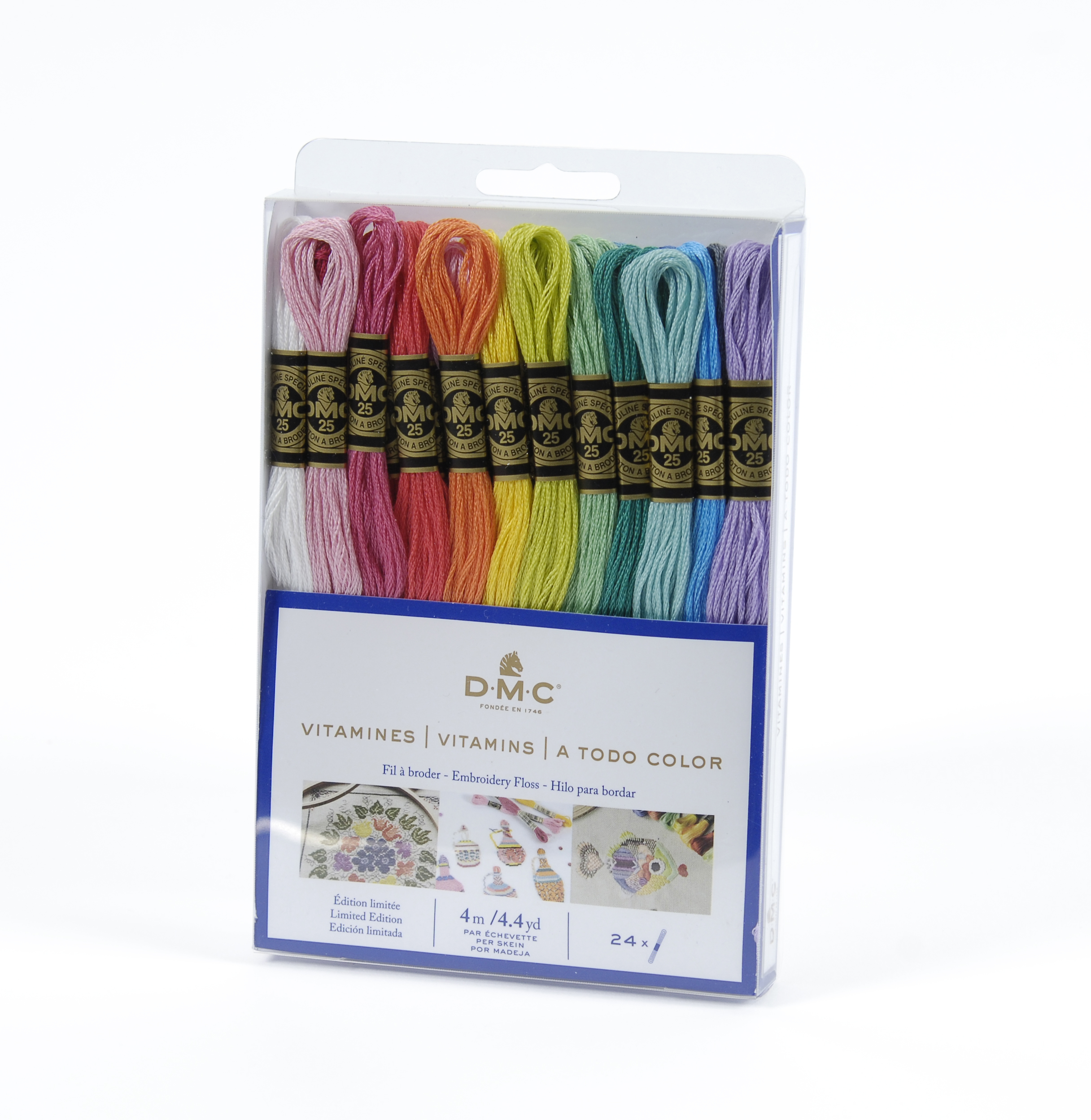 Mouliné Broderigarn Paket Vitamins 24 Färger DMC