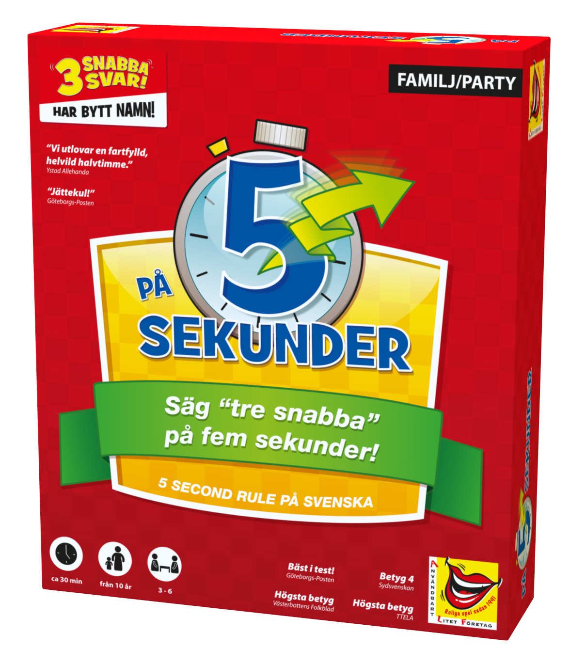 På 5 sekunder, Sällskapsspel, ALF (SE)