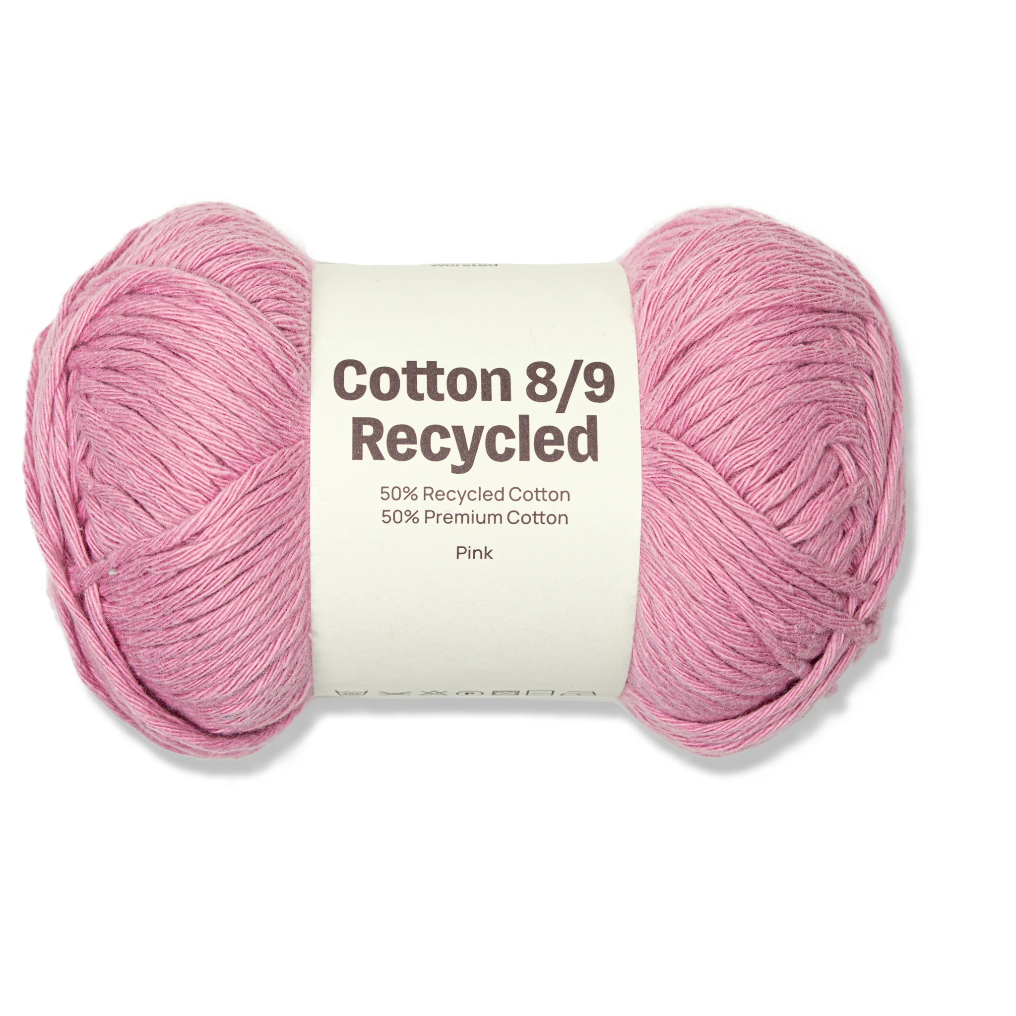 Produktbild för Cotton Garn 100 g Recycled Pink A098 Adlibris