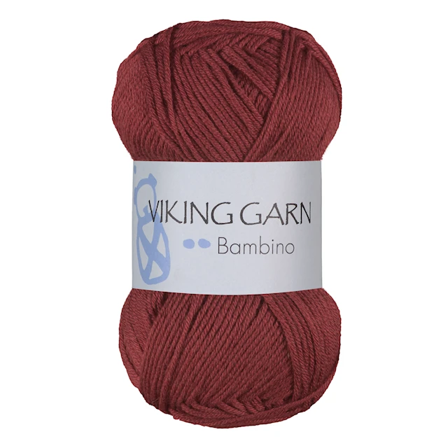 Bambino 50 g Tumma vanharoosa 484 Viking Garn