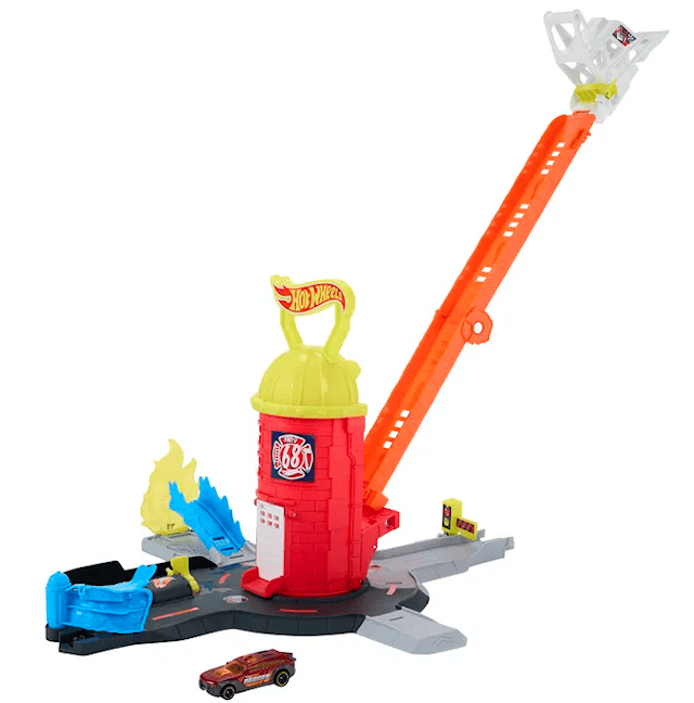 Produktbilde 2 for City Super brannstasjon Brannstasjon Lekesett Hot Wheels