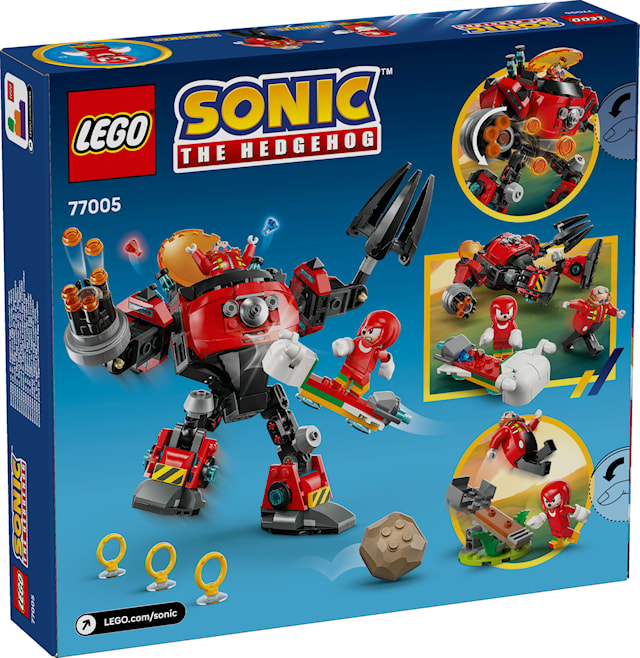 Tuotekuva 4 - Knuckles vastaan Dr. Eggman ja Egg Crusher ‑robotti LEGO® Sonic (77005)
