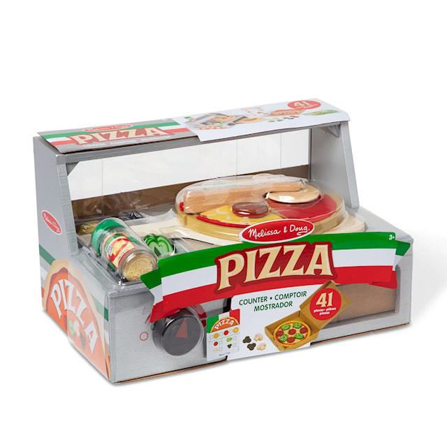Tuotekuva 7 - Melissa & Doug Top & Bake -pizzatiskileikkisetti, 41 osaa