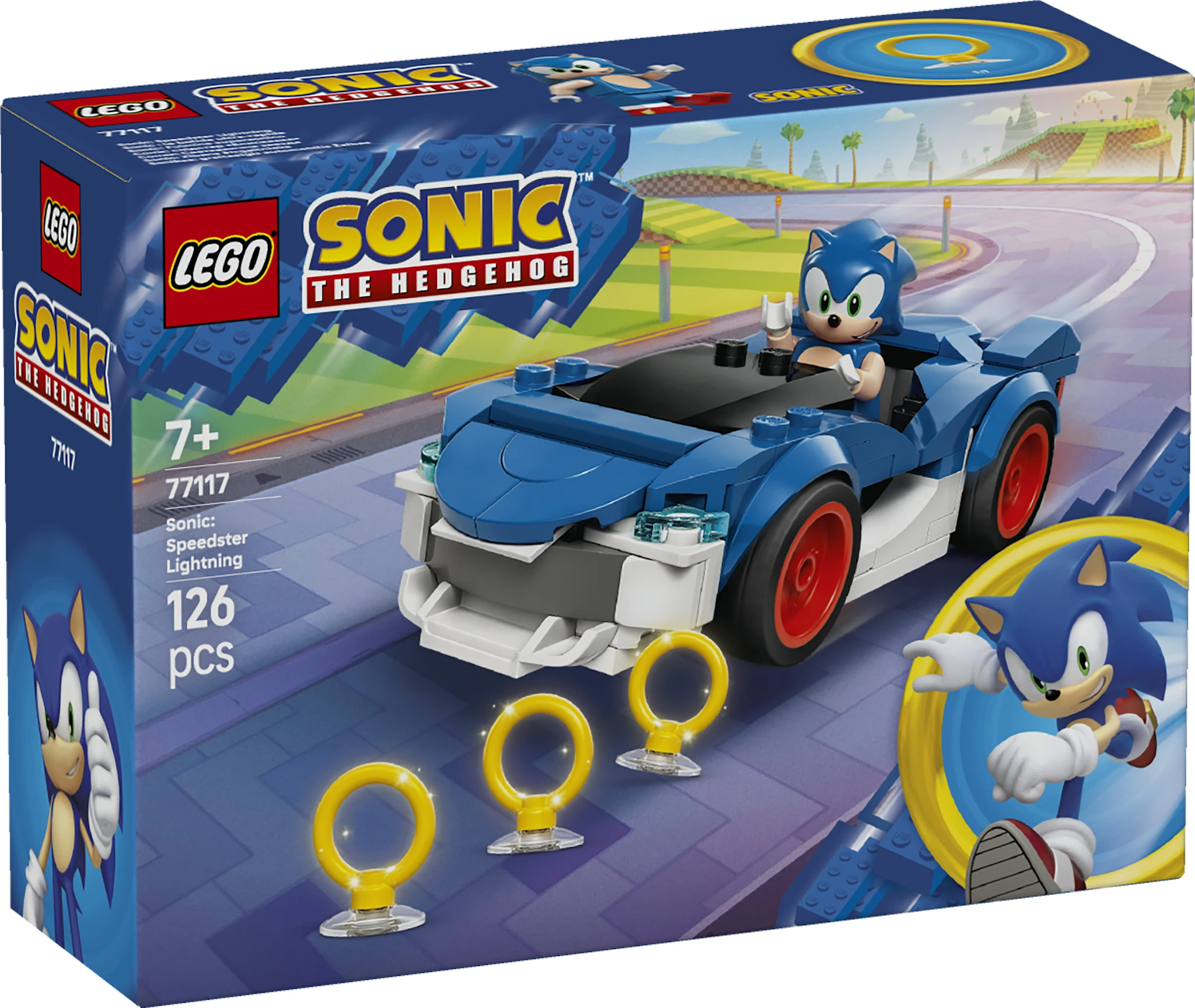 Produktbild för Sonic: Speedster Lightning LEGO Sonic (77117)