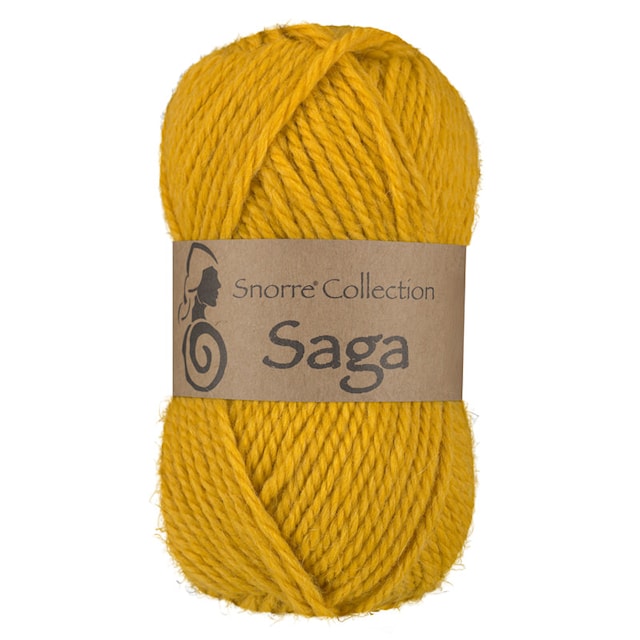 Saga Villa, alpakka-sekoitus 50 g Keltainen 445, Viking Snorre