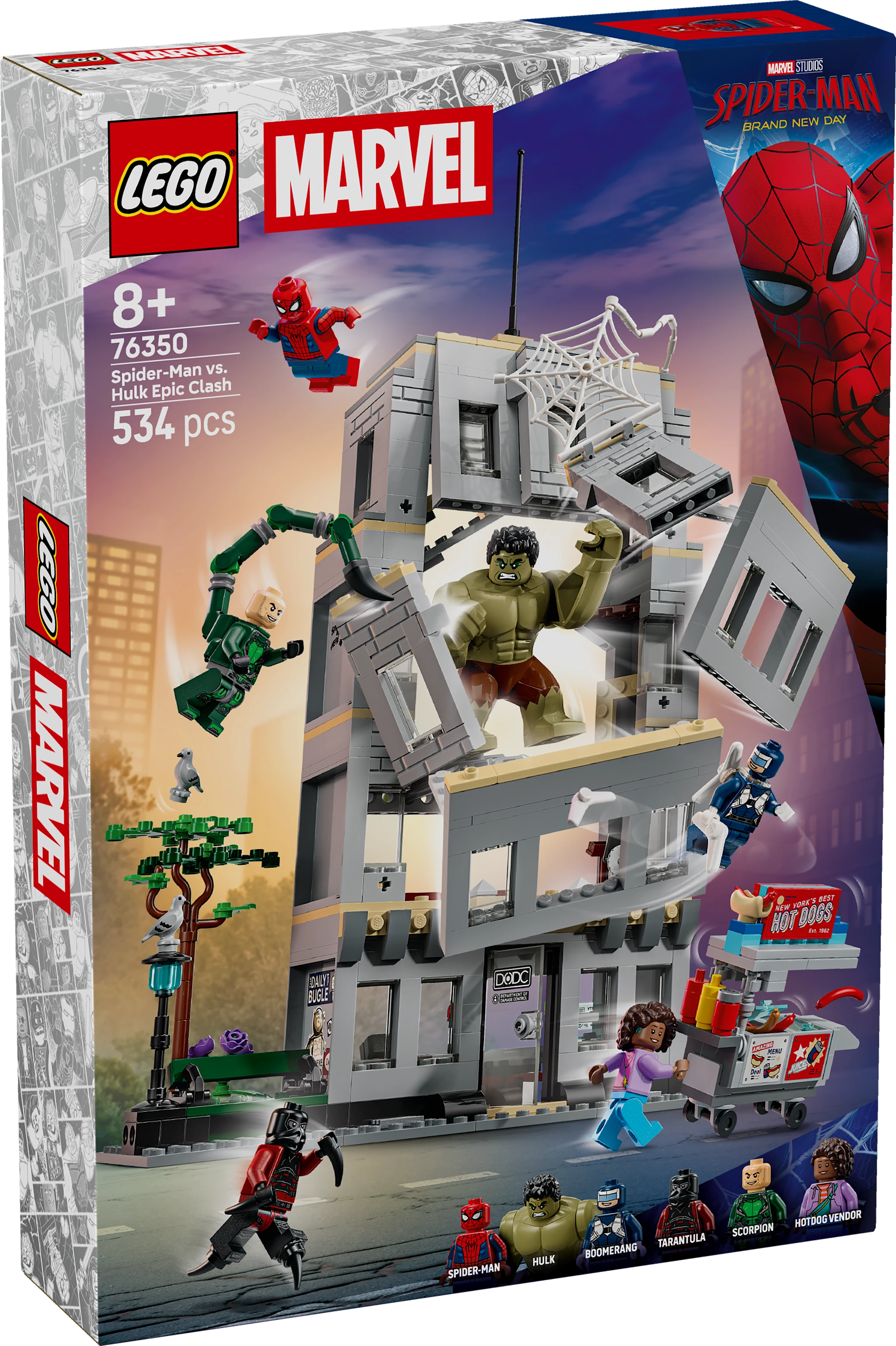 Tuotekuva ille Eeppinen yhteenotto: Spider-Man vastaan Hulk LEGO® Super Heroes (76350)