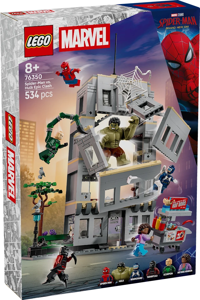 Eeppinen yhteenotto: Spider-Man vastaan Hulk LEGO® Super Heroes (76350)