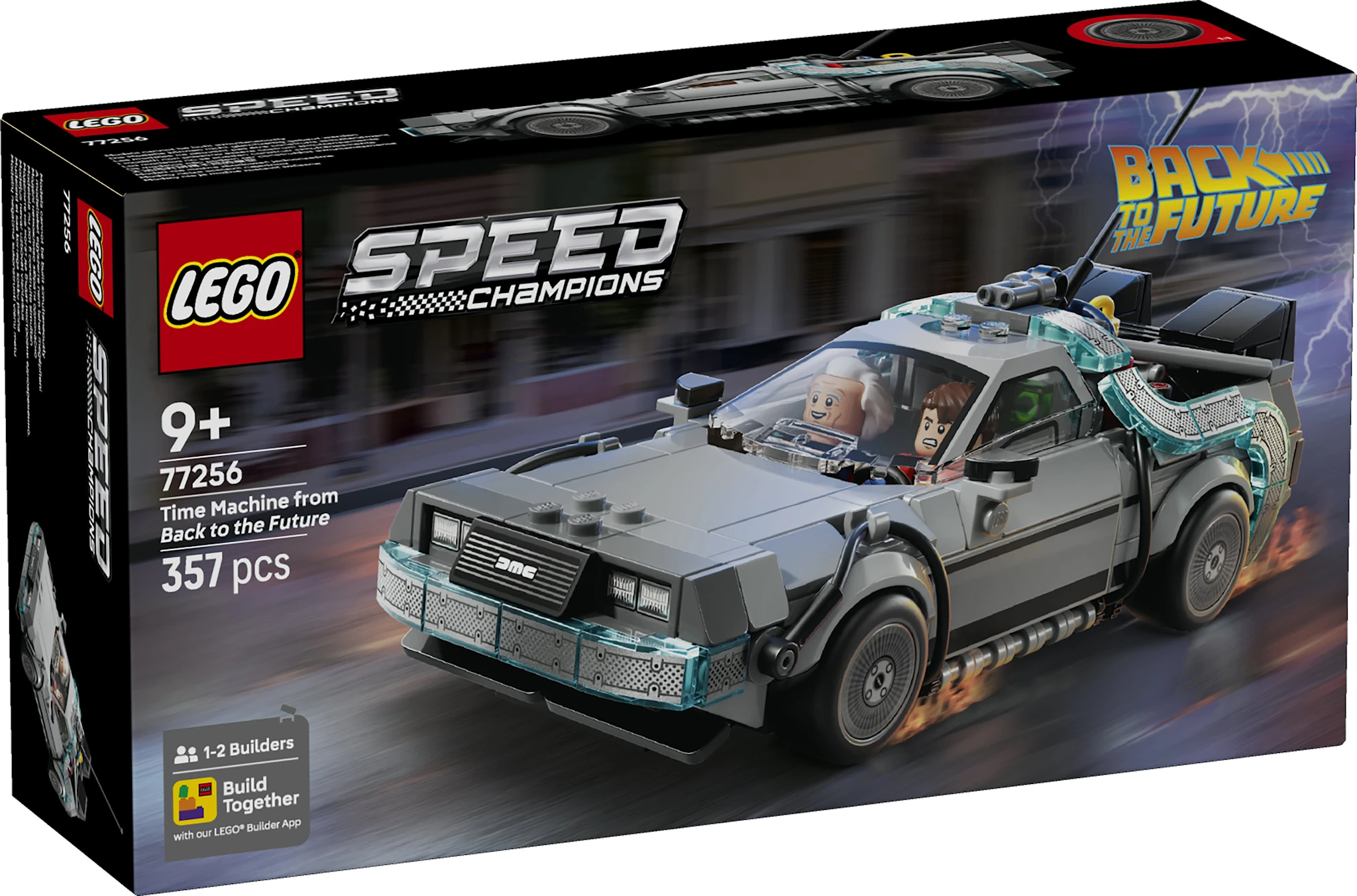 Tuotekuva ille Aikakone Paluu tulevaisuuteen ‑elokuvasta LEGO® Speed Champions (77256)