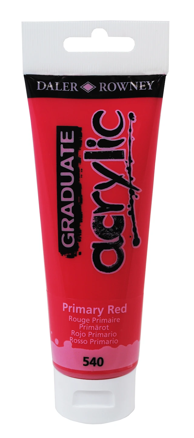 Acrylic 120 ml Röd Graduate