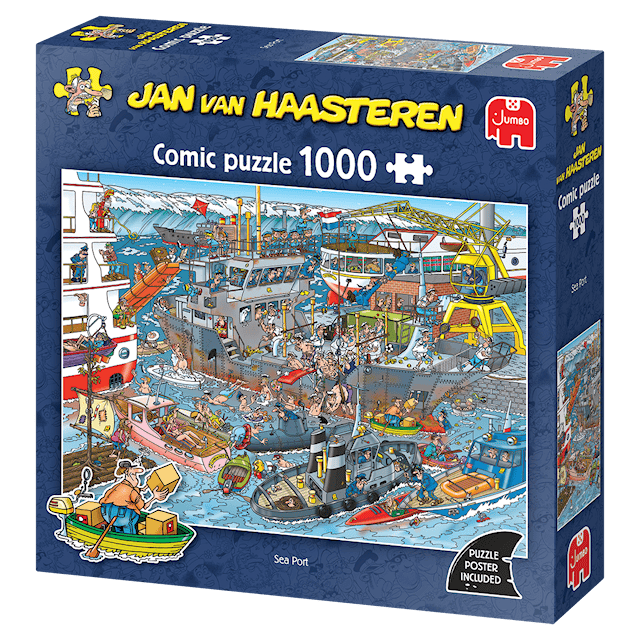 Produktbilde 4 for Jan van Haasteren Havhavn Puslespill 1000 brikker