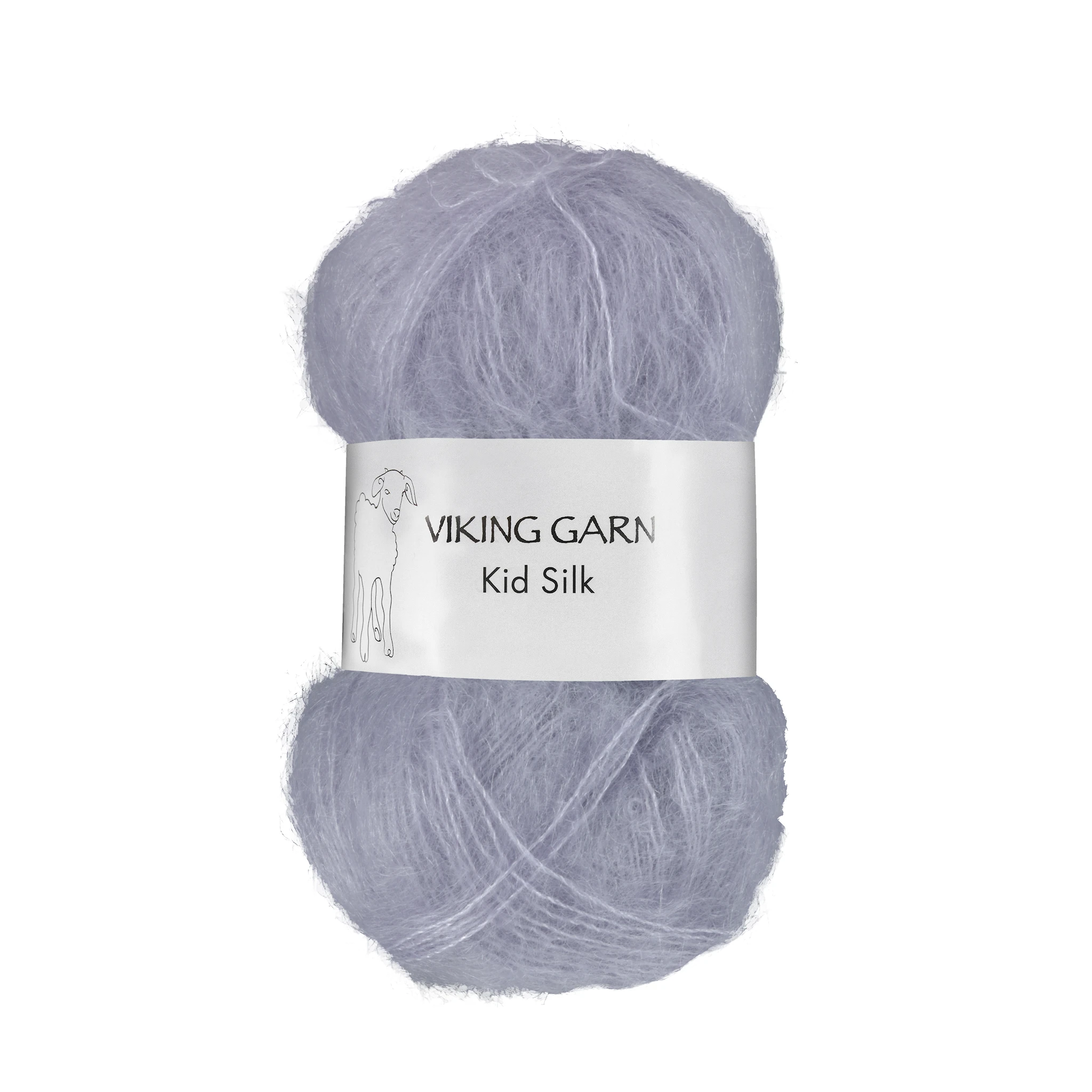 Tuotekuva ille Kid/Silk 25 g Lavender 367 Viking Garn