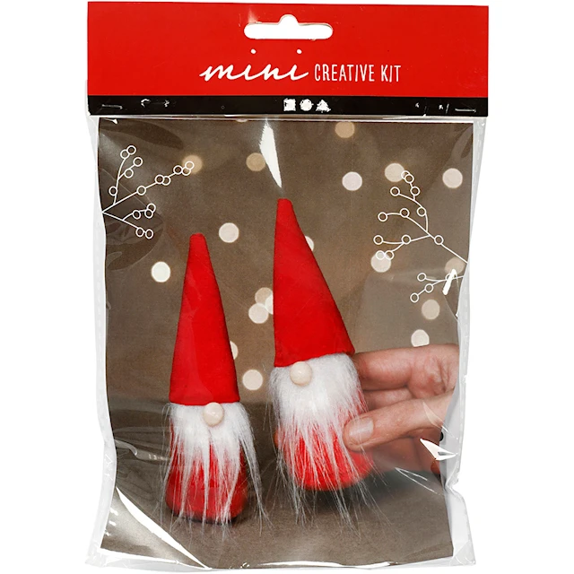Pyssla Tomtenissar röda 12 cm 2-pack Creativ Company