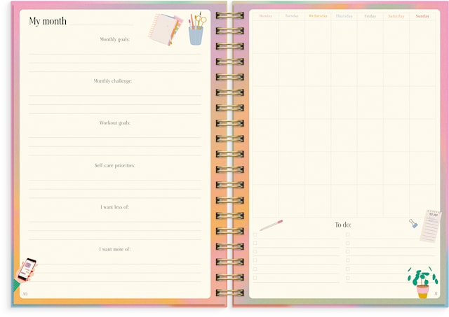 Produktbild 2 för The Self Care Planner Burde