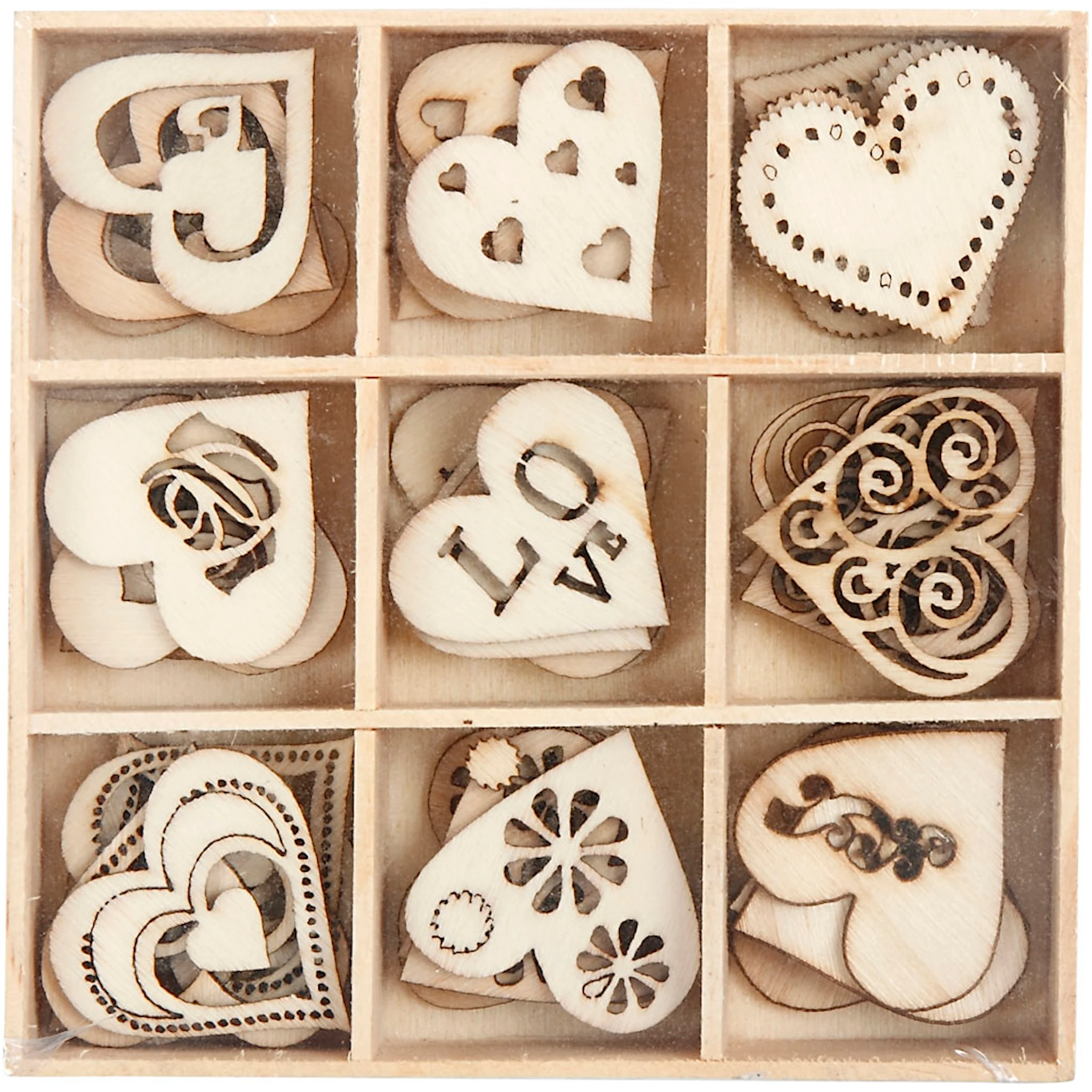 Produktbilde for Trepynt, love, str. 28 mm, 45 stk./ 1 pk.