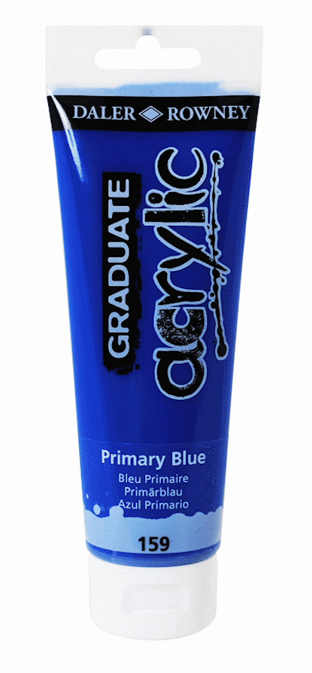 Acrylic 120 ml Blå Graduate Daler-Rowney