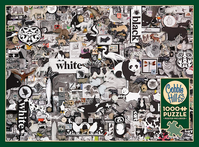 Produktbilde 3 for Puslespill Black And White: Animals 1000 brikker, Cobble Hill