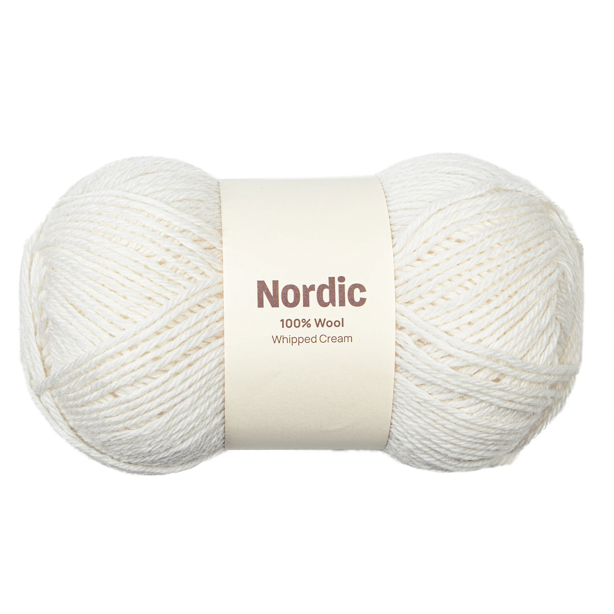 Produktbild för Nordic 100% ull 100 gr Vispggrädde Off white A826  Adlibris