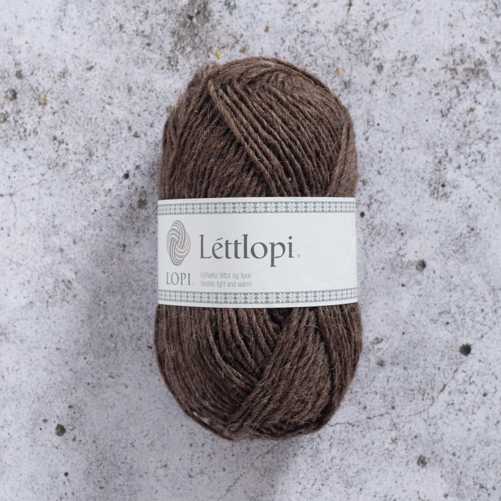 Produktbild för Léttlopi Garn Ull 50 g Mellanbrun (0053) Istex