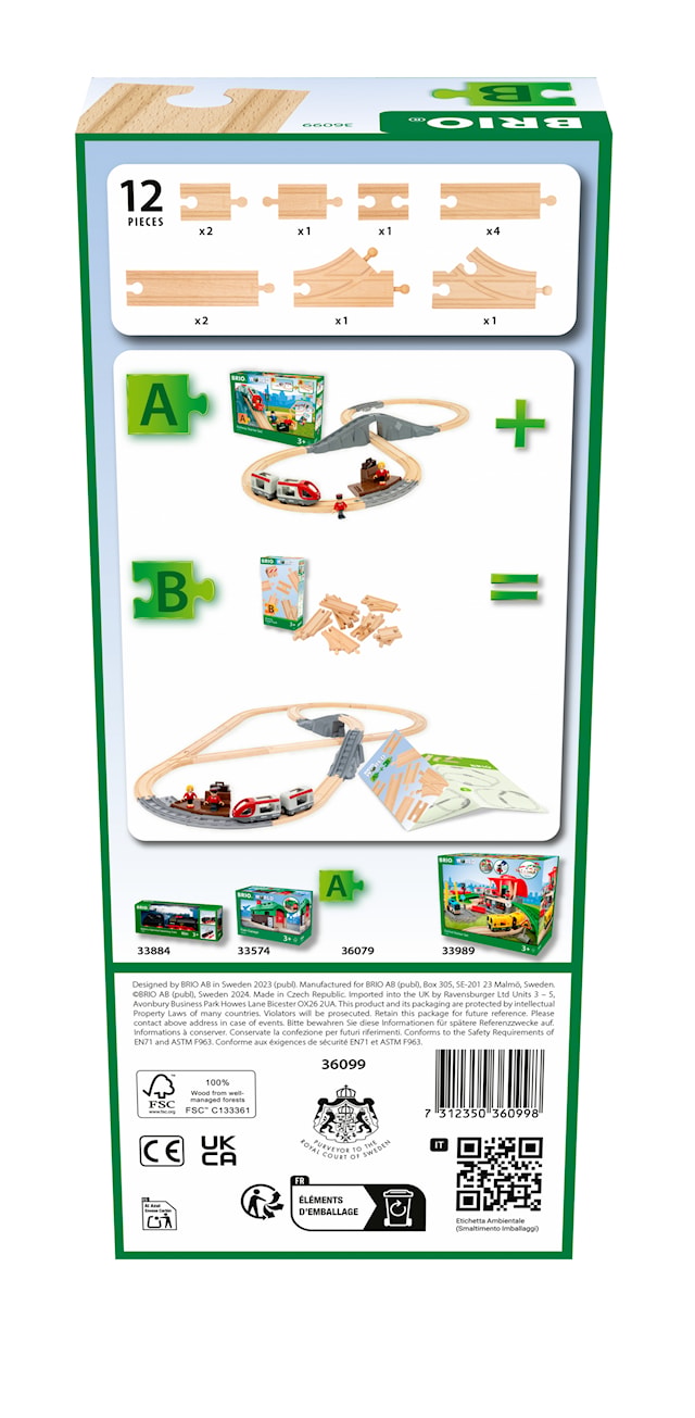Produktbild 3 för Tågskenor Startset Tågbana Brio (36099)