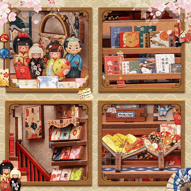 Tuotekuva 4 - Midi Book Nook Tsukino Eogi-dou CuteBee