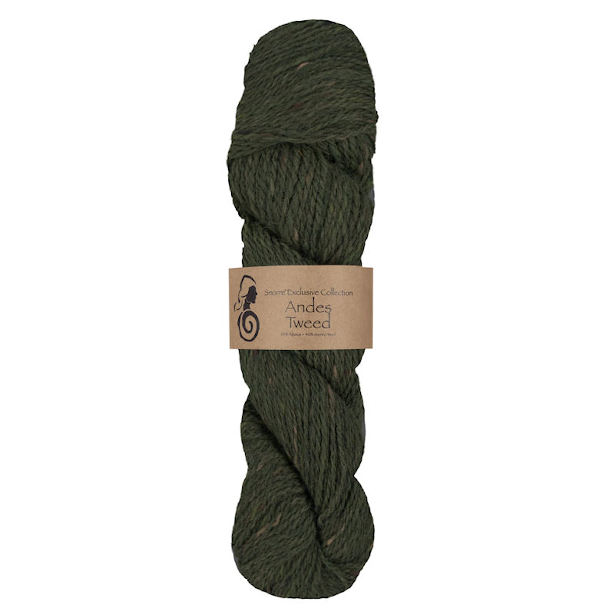 Tuotekuva ille Andes Tweed alpakka, villa 50 g Vihreä 234, Viking Snorre