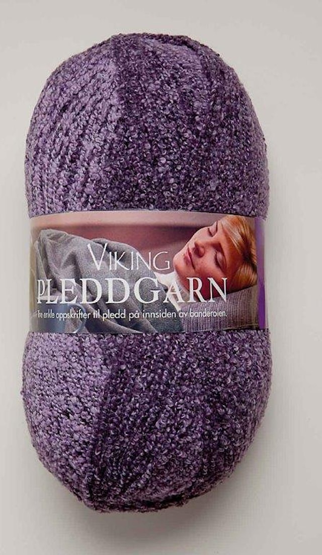 Pleddgarn 350 g liila Viking Garn