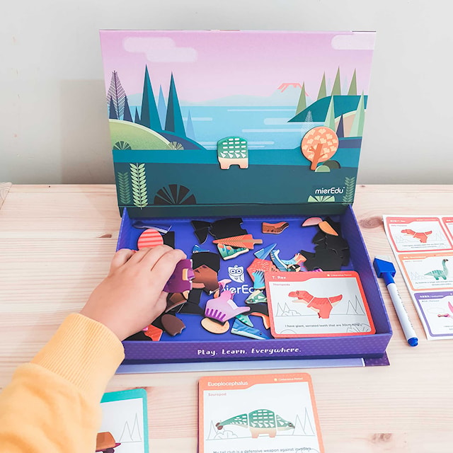 Produktbilde 4 for Magnetpyssel Dinosaurer Bokssett mierEdu