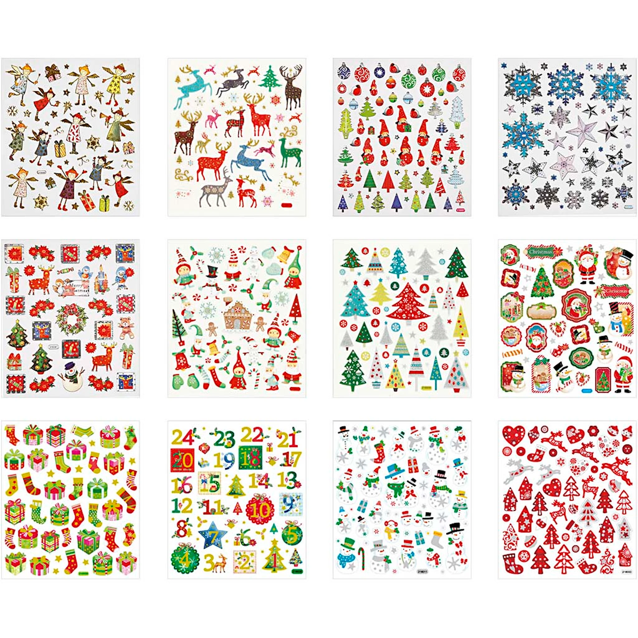 Produktbilde for Sticker Book, ark 15x16,5 cm, 12 ass. ark