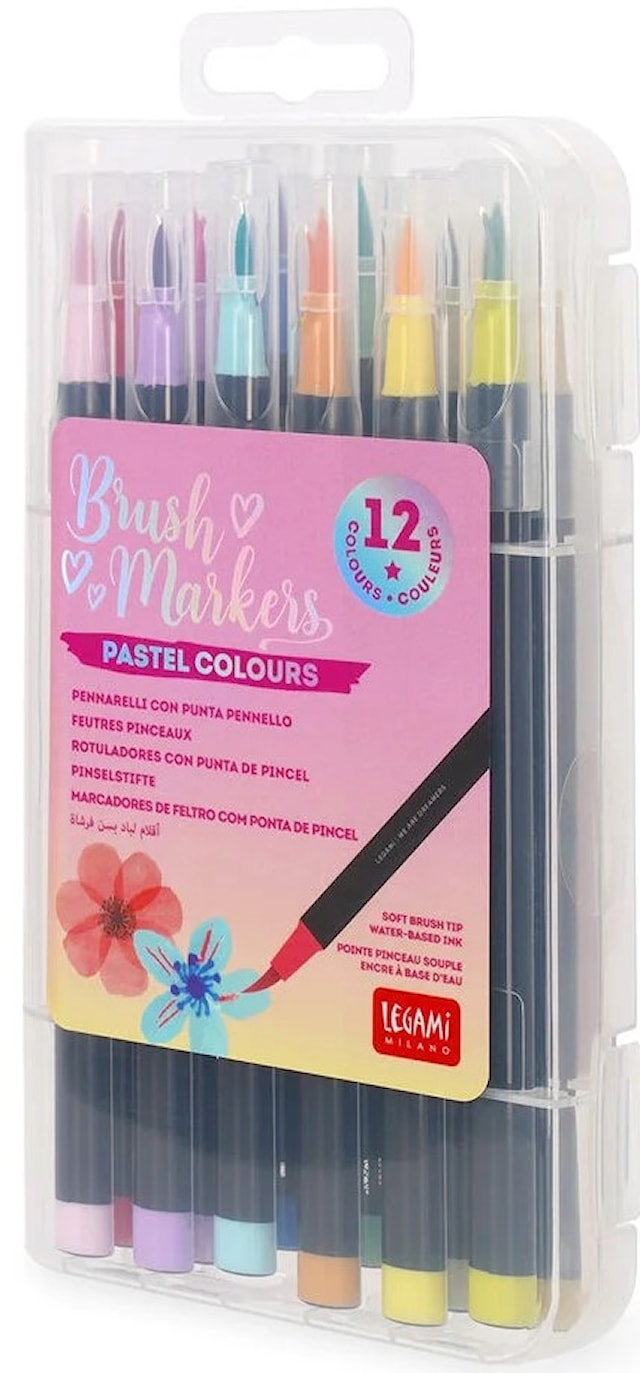 Tuotekuva 2 - Sivellinmerkkauskynät Pastellivärit 12-pack Legami