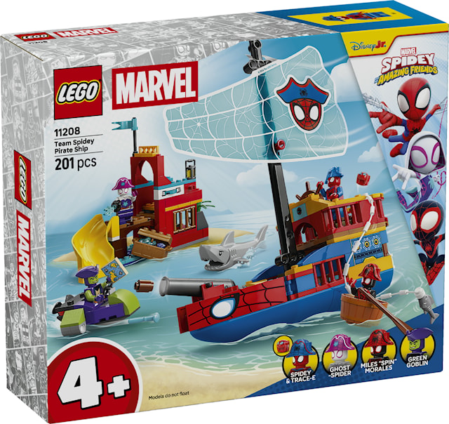 Produktbild 1 för Team Spideys piratskepp LEGO Spidey (11208)