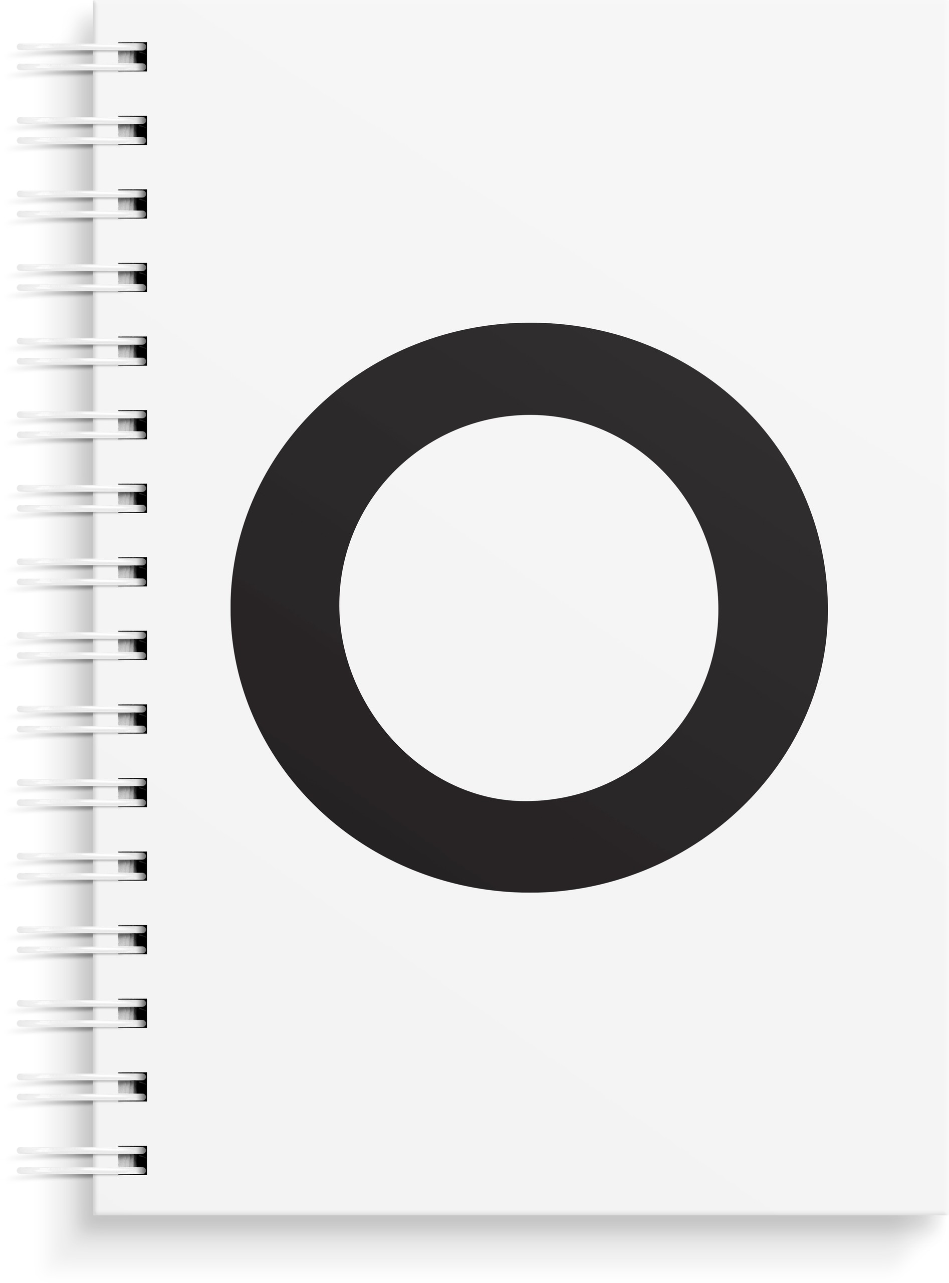 Anteckningsbok O A5, Spiral, Olinjerad, Burde