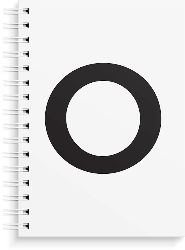 Anteckningsbok O A5, Spiral, Olinjerad, Burde